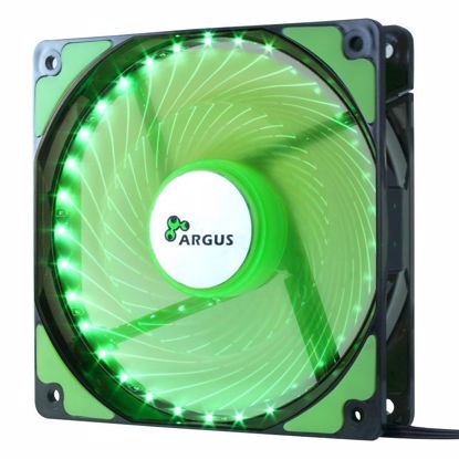 Fotografija izdelka INTER-TECH Argus L-12025 GR zelen LED 120mm ventilator