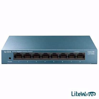 Fotografija izdelka TP-LINK LiteWave LS108G 8-port 10/100/1000Mbps Desktop mrežno stikalo