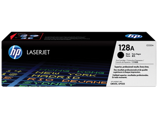 Fotografija izdelka Toner HP 128A Črn CE320A - odprta embalaža -