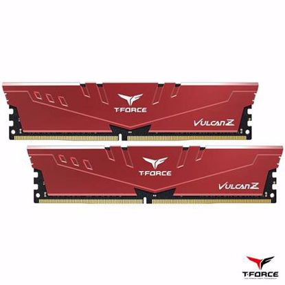 Fotografija izdelka TEAMGROUP T-Force Vulcan Z 16GB (2x8GB) 3200MHz DDR4 (TLZRD416G3200HC16CDC01) rdeč ram pomnilnik