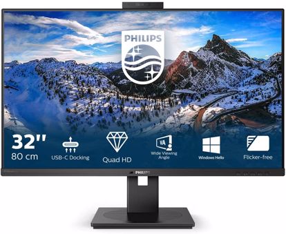 Fotografija izdelka Philips 326P1H 31,5" IPS QHD monitor z USB-C "docking" postajo za prenosnik in vgrajeno webkamero