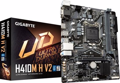 Fotografija izdelka GIGABYTE H410M H V2, DDR4, SATA3, HDMI, USB3.2Gen1, LGA1200 mATX