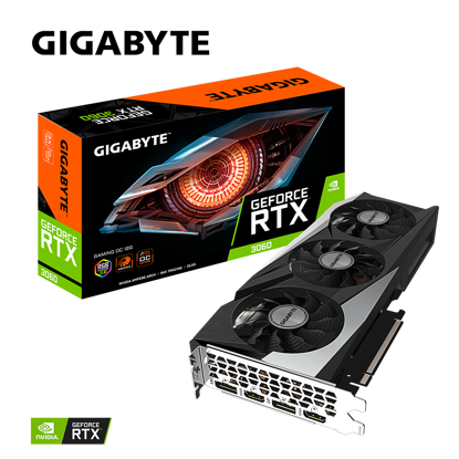 Fotografija izdelka Grafična kartica GIGABYTE GeForce RTX 3060 GAMING OC 12G, 12GB GDDR6, PCI-E 4.0