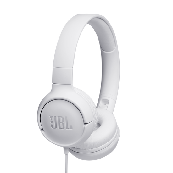 Fotografija izdelka JBL Tune 500 naglavne slušalke z mikrofonom, bele