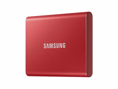 Fotografija izdelka Samsung T7 Zunanji SSD 1TB Type-C USB 3.2 Gen2 V-NAND UASP, Samsung T7, rdeč