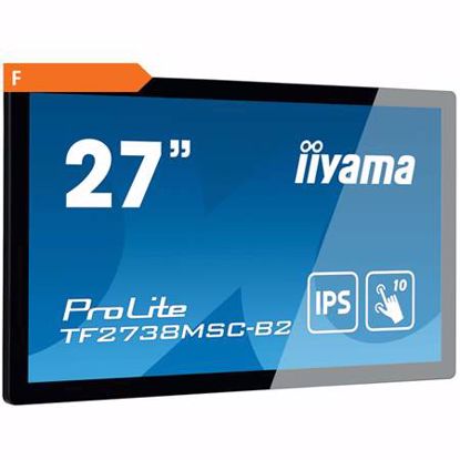Fotografija izdelka IIYAMA ProLite TF2738MSC-B2 68,6cm (27'') FHD IPS LED LCD PCAP 16/7 open frame z zvočniki na dotik informacijski zaslon