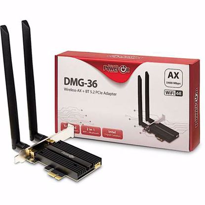 Fotografija izdelka INTER-TECH DMG-36 AX5400 WLAN PCI express mrežna kartica