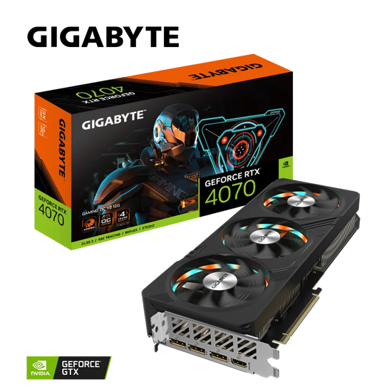 Fotografija izdelka Grafična kartica GIGABYTE GeForce RTX 4070 GAMING OC V2 12G, 12GB GDDR6X, PCI-E 4.0