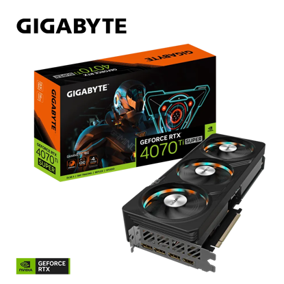 Fotografija izdelka Grafična kartica GIGABYTE GeForce RTX 4070 Ti SUPER GAMING OC 16G, 16GB GDDR6X, PCI-E 4.0