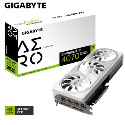 Fotografija izdelka Grafična kartica GIGABYTE GeForce RTX 4070 SUPER AERO OC 12G, 12GB GDDR6X, PCI-E 4.0