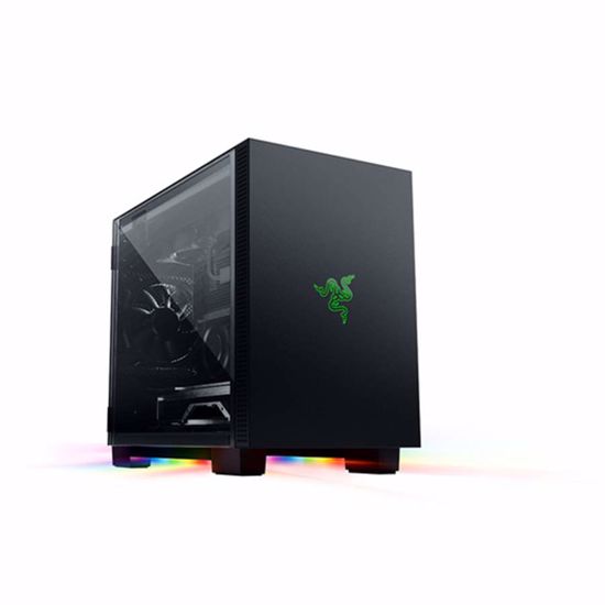 Fotografija izdelka Računalniško ohišje Razer Tomahawk Mini-ITX, aluminij, kaljeno steklo