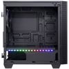 Fotografija izdelka INTER-TECH X-608 Infinity Micro midiATX RGB gaming okno črno ohišje