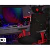 Fotografija izdelka GENESIS ASTAT 700 gaming / pisarniški stol, ergonomski, tehnologija PureFlowPLUS™, konstrukcija ExoBase™, kolesa CareGlide™, nastavljiva višina / naklon, črn-rdeč
