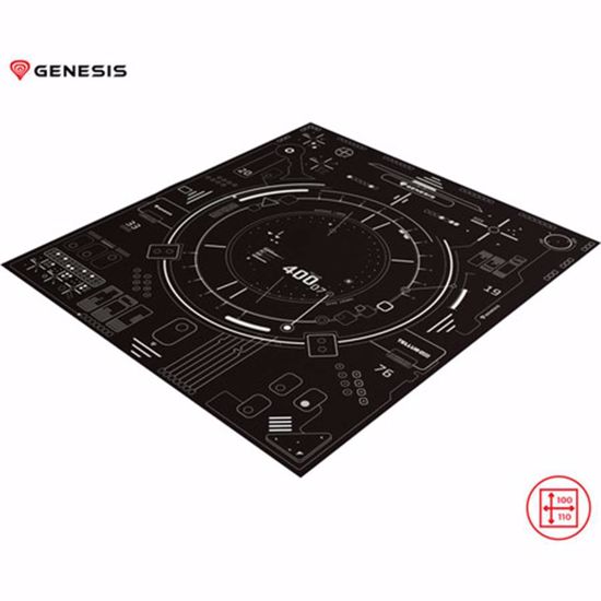 Fotografija izdelka GENESIS TELLUR 400 SQUARE HUD podloga za stol, 110x100cm, protizdrsna, mehka podlaga, trpežna