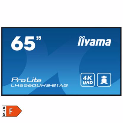 Fotografija izdelka IIYAMA ProLite LH6560UHS-B1AG 64,5" (164cm) 24/7 UHD VA HDMI informacijski zaslon