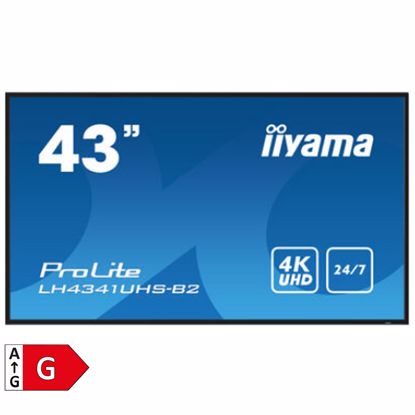 Fotografija izdelka IIYAMA ProLite LH4341UHS-B2 43" (108cm) UHD IPS HDMI/VGA 24/7 informacijski zaslon