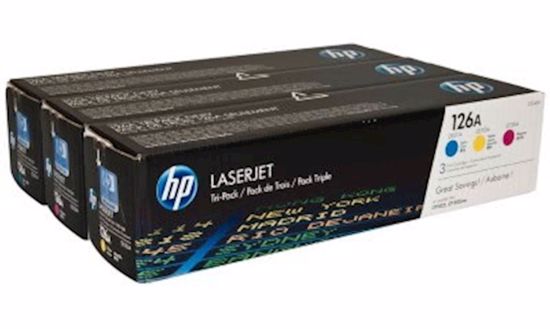 Fotografija izdelka Toner HP CF341A 126A Komplet 3 tonerjev Original