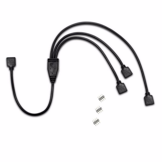 Fotografija izdelka INTER-TECH RGB 2x15cm 1x25cm 4-pin RGB razdelilni kabel