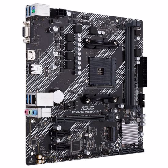 Fotografija izdelka ASUS Prime A520M-K AM4 DDR4 USB 3.2 Gen1 mATX osnovna plošča