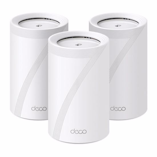 Fotografija izdelka TP-LINK Deco BE65 (3-pack) BE9300 Tri-Band 2,5Gb Wi-Fi7 Mesh brezžični usmerjevalnik router / dostopna točka