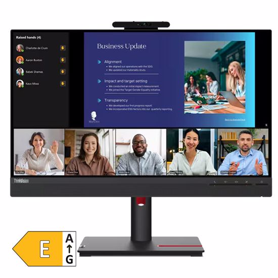 Fotografija izdelka LENOVO ThinkVision T24v-30 60,45cm (23,8") FHD IPS DP/HDMI/VGA zvočniki monitor