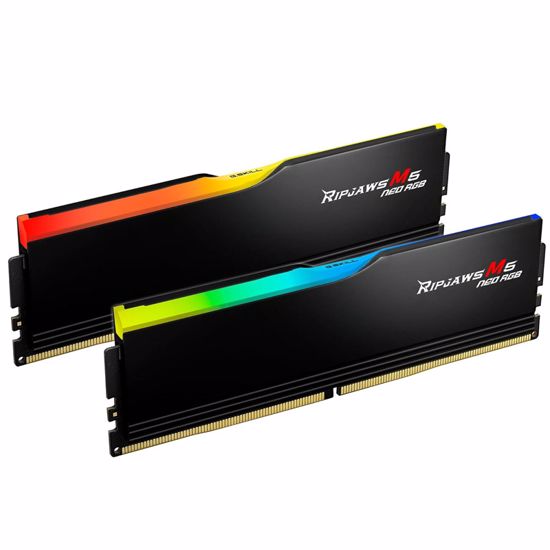 Fotografija izdelka G.SKILL Ripjaws M5 Neo RGB 32GB (2x16GB) 6000MT/s DDR5 CL28 RGB F5-6000J2836G16GX2-RM5NRK ram pomnilnik