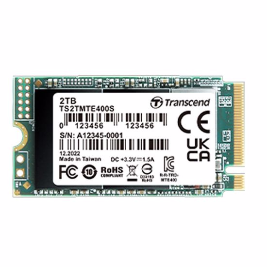 Fotografija izdelka TRANSCEND 400S 2TB PCIe 4.0 M.2 2242 (TS2TMTE400S) SSD
