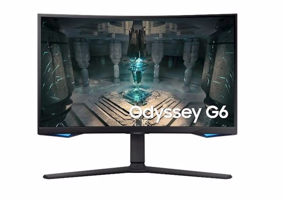 Fotografija izdelka Monitor Samsung 27" G65B Odyssey G6 ukrivljen, VA, 2560x1440, 2x HDMI, DP, USB, Wi-Fi, 240Hz