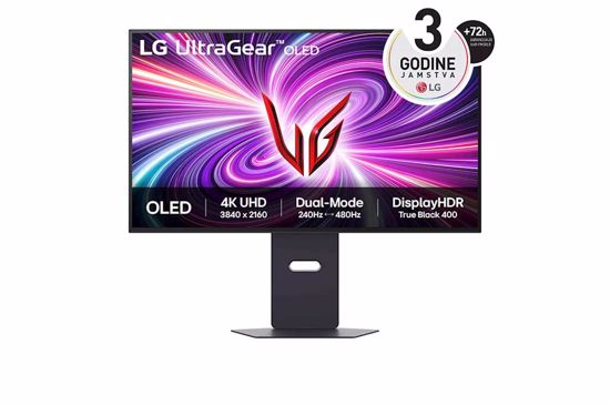 Fotografija izdelka Monitor LG 31,5" OLED 32GS95UV-B UltraGear, 3840x2160, 2x HDMI, DP, USB, zvočnik