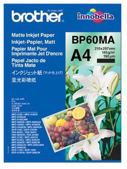 Fotografija izdelka Brother Foto papir mat A4, 25 listov, 145g/m2 Inkjet