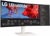 Fotografija izdelka Monitor LG 37,5" 38WR85QC-W UltraWide ukrivljen,  IPS, 3840x1600, 2x HDMI, DP, USB-C, bel, 144Hz