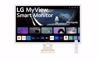 Fotografija izdelka Monitor LG 31,5" 32SR50F-W Smart, IPS, 1920x1080, 2x HDMI, bel, zvočnik