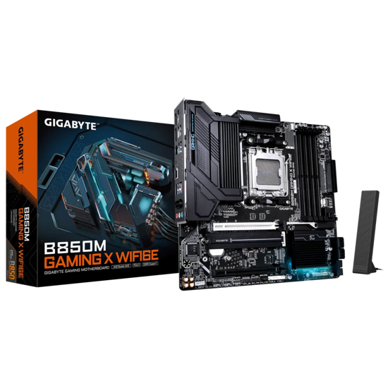 Fotografija izdelka GIGABYTE B850M GAMING X WIFI6E, DDR5, SATA3, USB3.2Gen2, DP, 2.5GbE, WiFi 6E, AM5 mATX