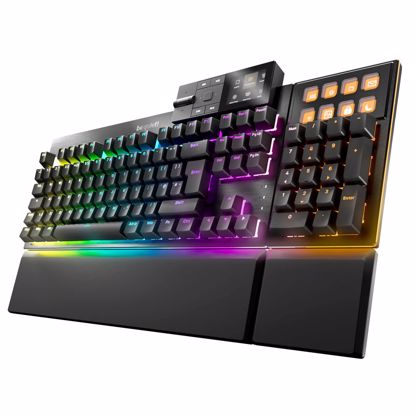 Fotografija izdelka BE QUIET! Dark Mount Silent Linear UK RGB (BT001UK) mehanska modularna gaming črna tipkovnica