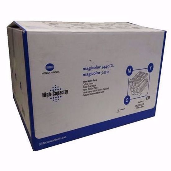 Fotografija izdelka Konica Minolta original toner 9960A1710606002 Moder, Škrlaten, Rumena Original