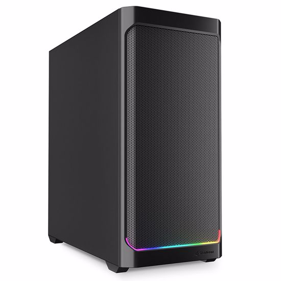 Fotografija izdelka SHARKOON AK4 RGB Strip midiATX gaming črno ohišje