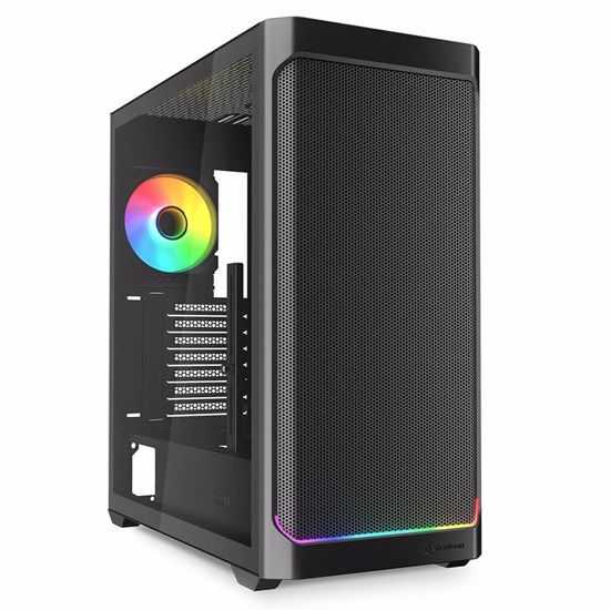 Fotografija izdelka SHARKOON AK4W RGB Strip midiATX okno gaming črno ohišje