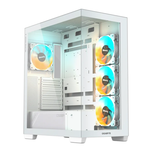 Fotografija izdelka Gigabyte C500 PANORAMIC STEALTH ICE USB-C USB 3.2 Gen2 ATX ARGB osvetljeno ohišje, belo