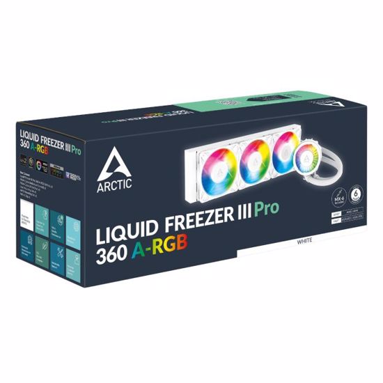 Fotografija izdelka ARCTIC LIQUID FREEZER III PRO 360mm A-RGB vodno hlajenje za INTEL/AMD procesorje (bel)