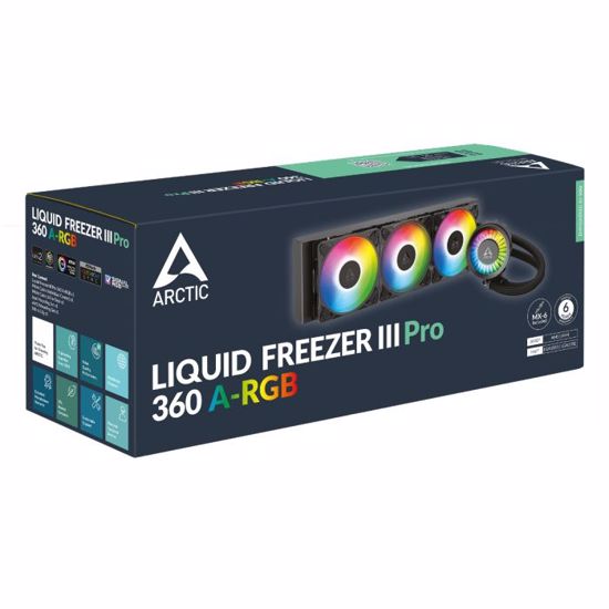 Fotografija izdelka ARCTIC LIQUID FREEZER III PRO 360mm A-RGB vodno hlajenje za INTEL/AMD procesorje (črn)