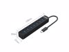 Fotografija izdelka USB-C hub s 7 vhodi, USB 3.0, 0,15m, črn, ORICO TWC3-7A
