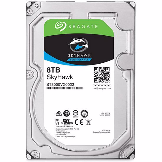 Fotografija izdelka SEAGATE SkyHawk 8TB SATA3 256MB 3,5" (ST8000VE001) trdi disk