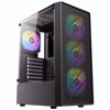 Fotografija izdelka ANTEC AX26 RGB ELITE Midi-T ATX okno gaming črno ohišje