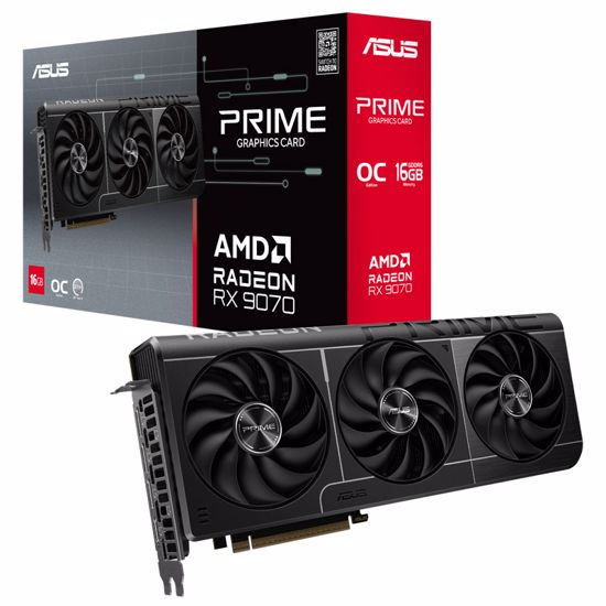 Fotografija izdelka ASUS Prime Radeon RX 9070 GDDR6 16GB OC (PRIME-RX9070-O16G) gaming grafična kartica