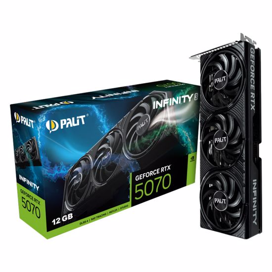 Fotografija izdelka PALIT Infinity 3 GeForce RTX 5070 12GB GDDR7 (NE75070019K9-GB2050S) grafična kartica