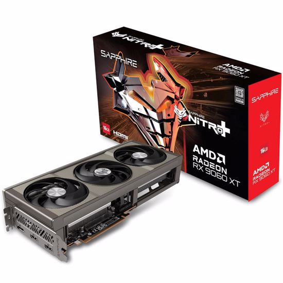 Fotografija izdelka SAPPHIRE NITRO+ Radeon RX 9060 XT 16GB GDDR6 ARGB gaming grafična kartica