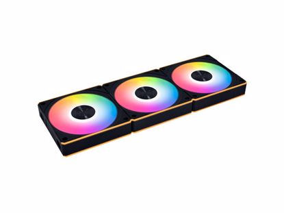 Fotografija izdelka Ventilator za ohišje Lian Li UNI FAN CL Wireless 120 Reverse Blade ARGB PWM 120mm, 3 Pack+kontroler, black