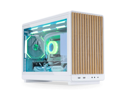 Fotografija izdelka Računalniško ohišje Lian Li DAN Cases A3 Wood, kaljeno steklo, Micro-ATX, belo