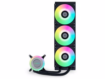 Fotografija izdelka Komplet za tekočinsko hlajenje AIO Liquid Cooler Lian Li GA II Lite 360 RGB, ARGB, črn
