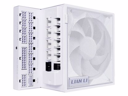 Fotografija izdelka Napajalnik ATX Lian Li EDGE 1200W, 80 PLUS Gold, 12VHPWR, HUB, Modularni, bel